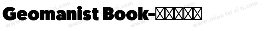 Geomanist Book字体转换